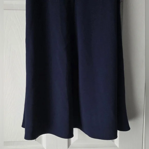 Lilly Pulitzer Navy Blue Embellished Neckline A-Line Trapeze Dress XS. Like new. - Picture 10 of 12